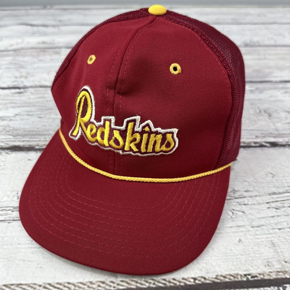 Washington‎ Redskins Vintage NFL Football Snapback Maroon Cap Rope Hat
